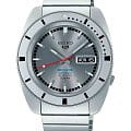 Seiko Seiko 5 Sports SRPL03K1  SRPL03K1 механические мужские часы  серый циферблат, браслет нержавеющая сталь — вид спереди