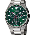 Candino Candino Titanium Chrono C4603/K  C4603/K кварцевые мужские часы  зеленый циферблат, браслет титановый — вид спереди