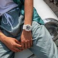 Casio Casio G-Shock GA-900AS-7A электронные мужские часы часы, крупный план  циферблат