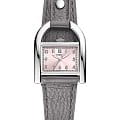 Fossil Fossil Harwell ES5265  ES5265 кварцевые женские часы  розовый циферблат, браслет кожаный — вид спереди
