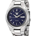 Seiko Seiko 5 Regular SNK603K1  SNK603K1 механические мужские часы  синий циферблат, браслет нержавеющая сталь — вид спереди