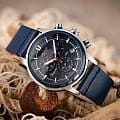 Atlantic Atlantic 87461.47.51 кварцевые мужские часы часы, крупный план синий циферблат
