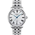 Tissot Tissot Carson Premium Automatic Lady T122.207.11.033.00 Carson T1222071103300 механические женские часы  белый циферблат, браслет нержавеющая сталь — вид спереди
