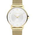 Amalys Amalys Baker AMW-178  AMW-178 кварцевые женские часы  белый циферблат, браслет нержавеющая сталь с pvd-покрытием — вид спереди