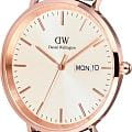 Daniel Wellington Daniel Wellington Classic Day Display St Mawes Rose Gold Champagne DW00100829  наручные мужские часы фото под углом.