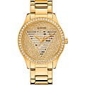 Guess Guess Lady Idol GW0605L2  GW0605L2 кварцевые женские часы  золотой циферблат, браслет нержавеющая сталь с ip-покрытием — вид спереди