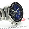 Casio Casio Edifice EFV-600D-2AVUDF (EFV-600D-2A) кварцевые мужские часы часы, крупный план синий циферблат
