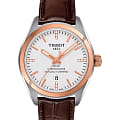 Tissot Tissot PR 100 Lady COSC T101.251.26.036.00 PR 100 T1012512603600 кварцевые женские часы  белый циферблат, браслет кожаный — вид спереди