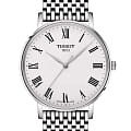 Tissot Tissot Everytime T143.410.11.033.00 Everytime T1434101103300 кварцевые мужские часы  белый циферблат, браслет нержавеющая сталь — вид спереди