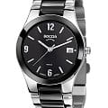 Boccia Titanium Boccia Titanium Circle-Oval 3189-02  3189-02 кварцевые женские часы  черный циферблат, браслет титан + высокотехнологичная плазменная керамика — вид спереди