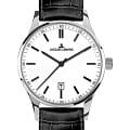 Jacques Lemans Jacques Lemans 1-2026B  1-2026B кварцевые мужские часы  белый циферблат, браслет кожаный — вид спереди