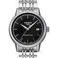 Tissot Tissot Carson Powermatic 80 T085.407.11.051.00 Carson T0854071105100 механические мужские часы  черный циферблат, браслет нержавеющая сталь — вид спереди