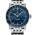 Breitling Breitling Navitimer Automatic 41 A17329161C1A1  A17329161C1A1 механические мужские часы  синий циферблат, браслет нержавеющая сталь — вид спереди