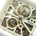 Rado Rado True Square Automatic Open Heart R27073702  механические мужские часы часы, крупный план белый циферблат