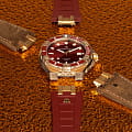 Maurice Lacroix Maurice Lacroix Aikon Venturer Asia Special Edition AI6058-BRZ6B-530-6 механические мужские часы часы, крупный план коричневый циферблат