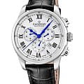 Candino Candino Chronograph C4745/4  C4745/4 кварцевые мужские часы  серебристый циферблат, браслет кожаный — вид спереди
