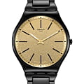 Swatch Swatch Skin Irony 42 SS07B109G  SS07B109G кварцевые мужские часы  золотой циферблат, браслет нержавеющая сталь с pvd-покрытием — вид спереди