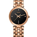 Rado Rado Florence Diamonds R48893714  R48893714 кварцевые мужские часы  черный циферблат, браслет сталь c pvd покрытием — вид спереди
