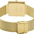 Оригинальные часы Obaku Obaku Kvadrat Gold V231LXGIMG кварцевые калибр механизма  общий вид