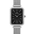 Daniel Wellington Daniel Wellington Quadro DW00100667  DW00100667 кварцевые женские часы  черный циферблат, браслет нержавеющая сталь — вид спереди